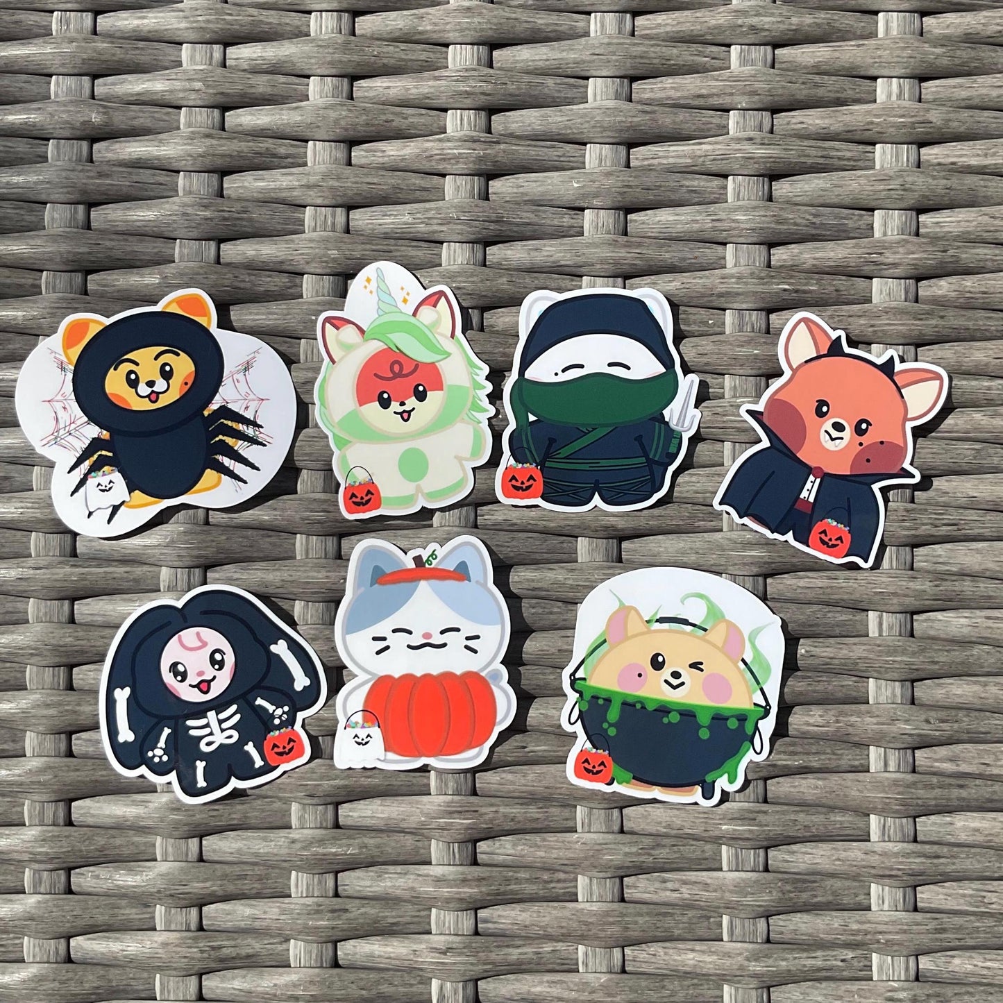 Dreamiez Spooky Friends stickers and sticker sheet