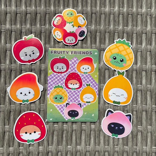 Monsta X | MONMUNGCHI Fruity Friends stickers and sticker sheet