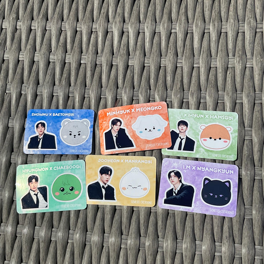 Monsta X x MONMUNGCHI X mini sticker sheets