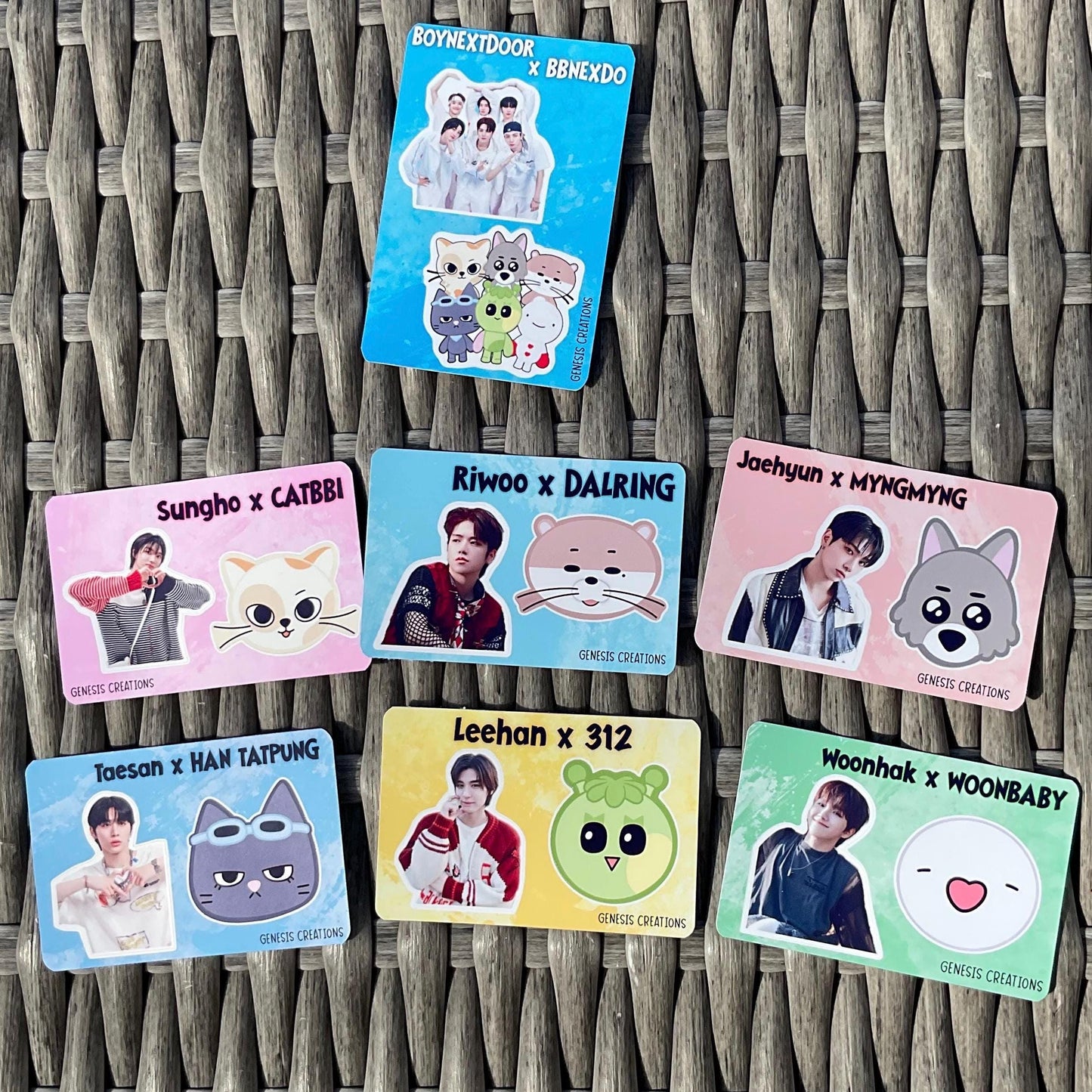 BoyNextDoor x BBNEXDO mini sticker sheets