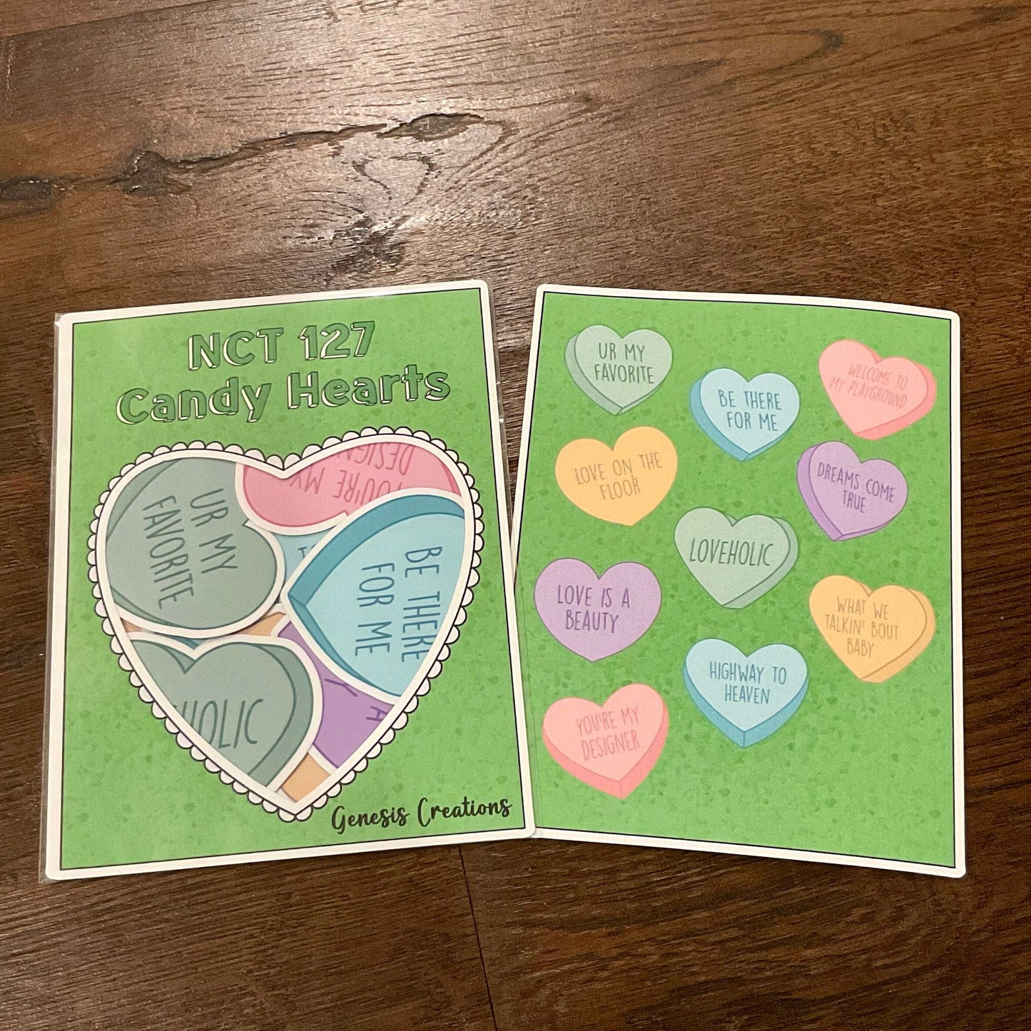 NCT 127 Candy Hearts Sticker set