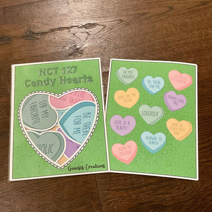 NCT 127 Candy Hearts Sticker set