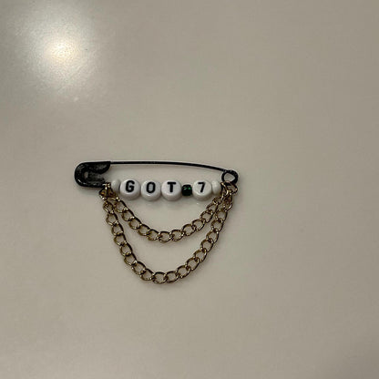 Kpop | GOT7 Safety Pins with Chains