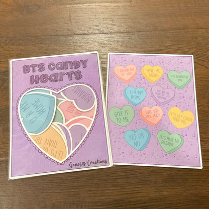 BTS Candy Heart Sticker set