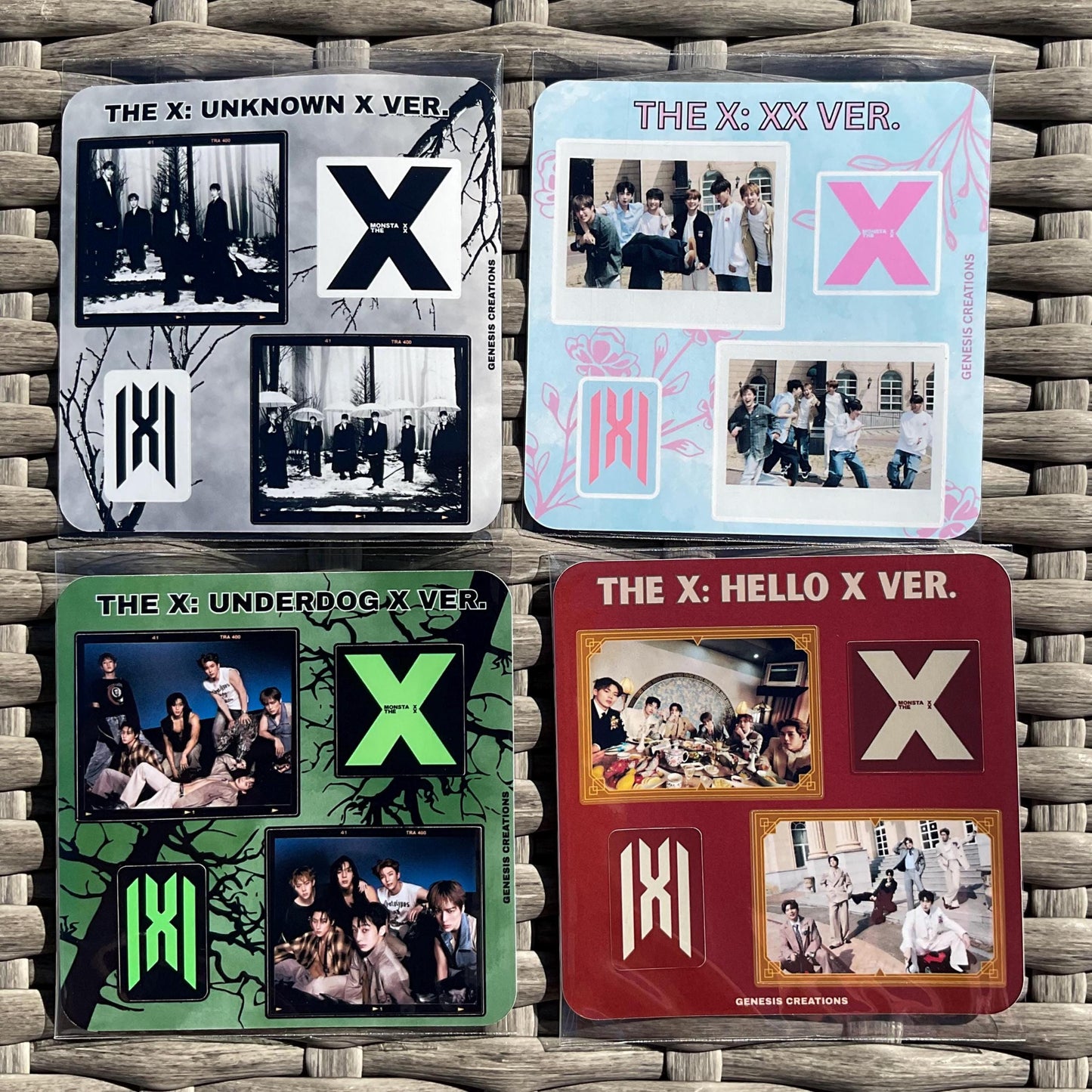 Monsta X | The X mini sticker sheets