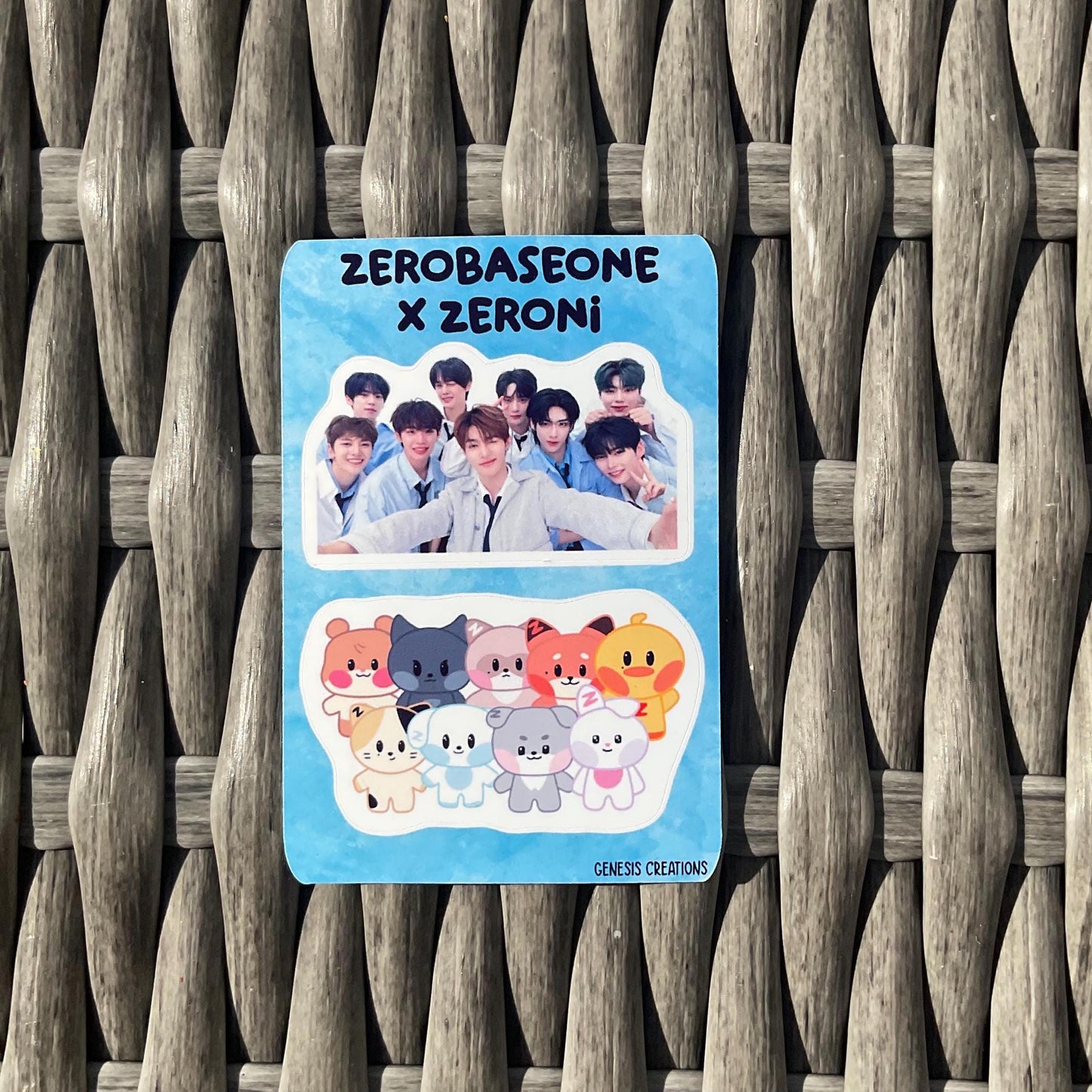 ZB1 x ZERONI mini sticker sheets
