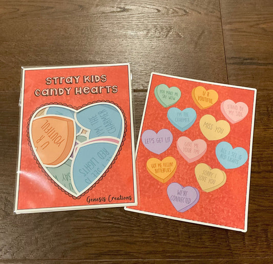 Stray Kids Candy Heart Sticker set