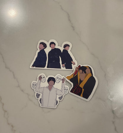 BTS Member stickers inspired by songs