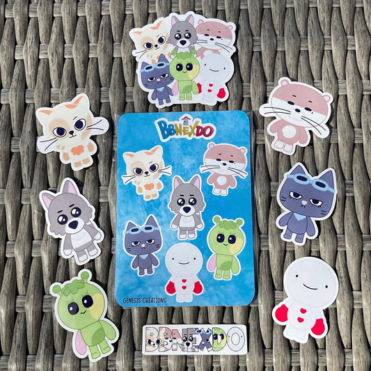 BBNEXDO stickers and sticker sheet (BoyNextDoor)