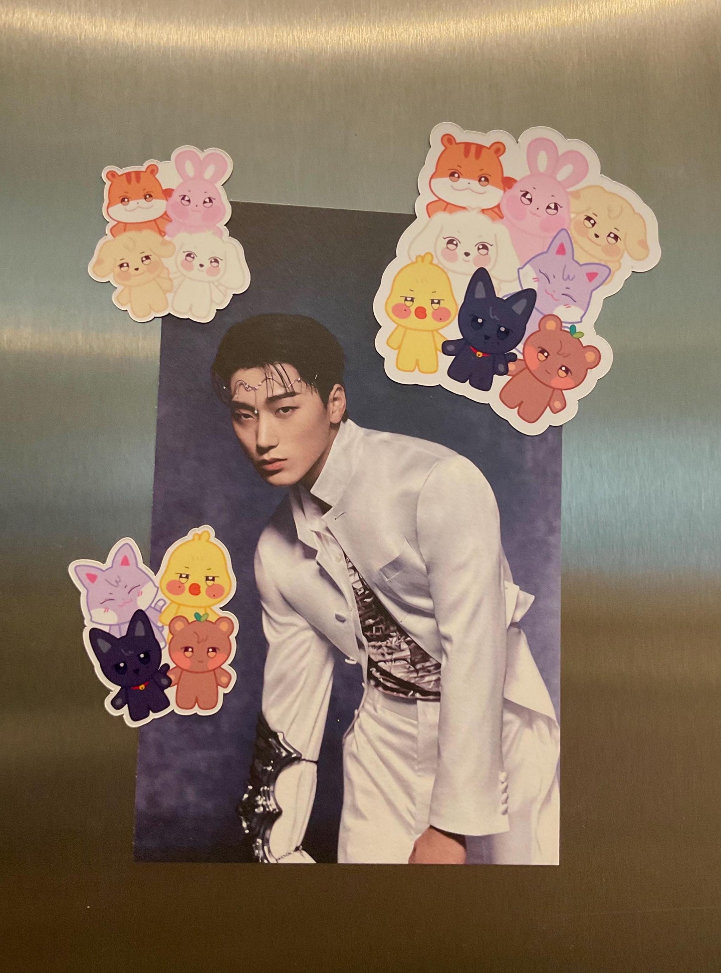 kpop character magnets and mini magnet pack