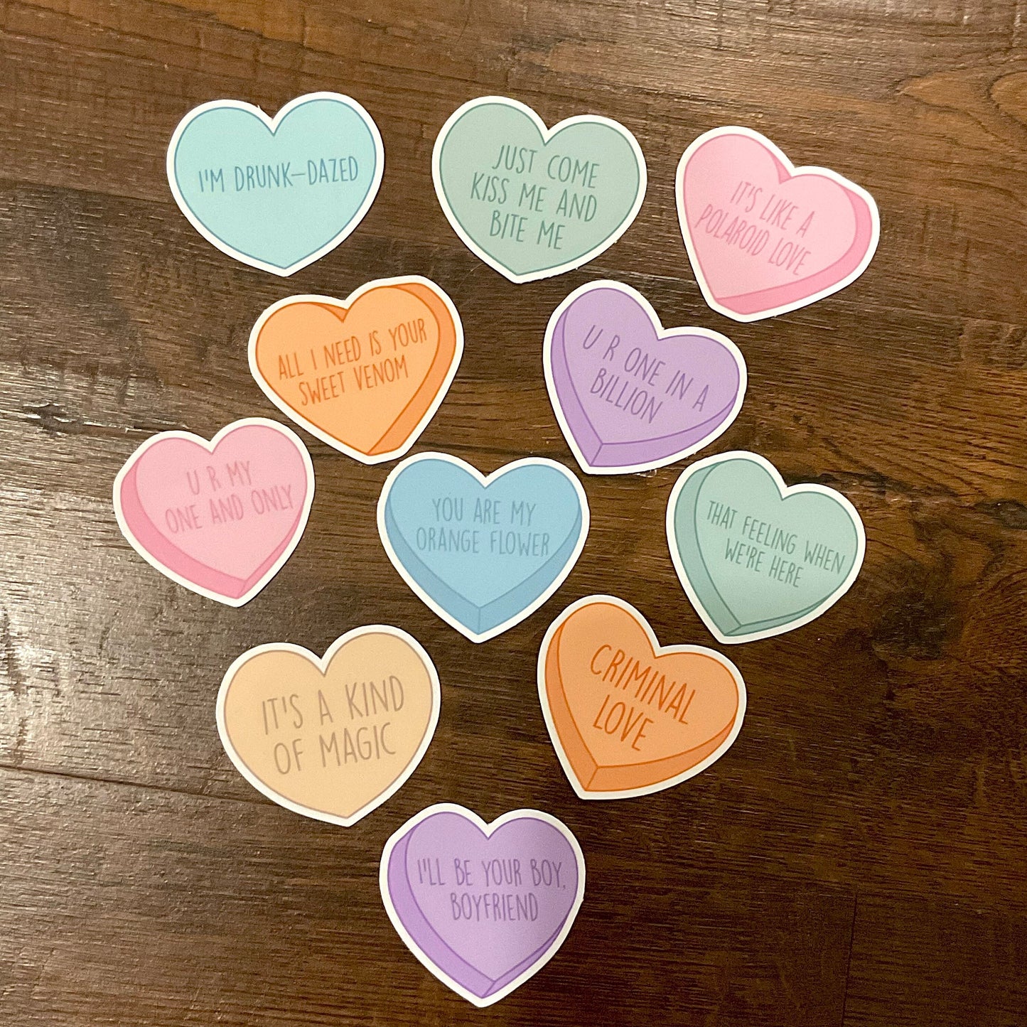 Enhypen Candy Hearts Sticker set
