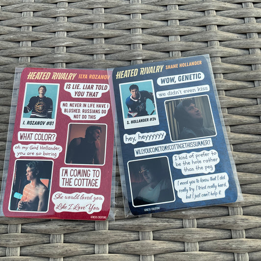 Heated Rivalry Sticker sheets