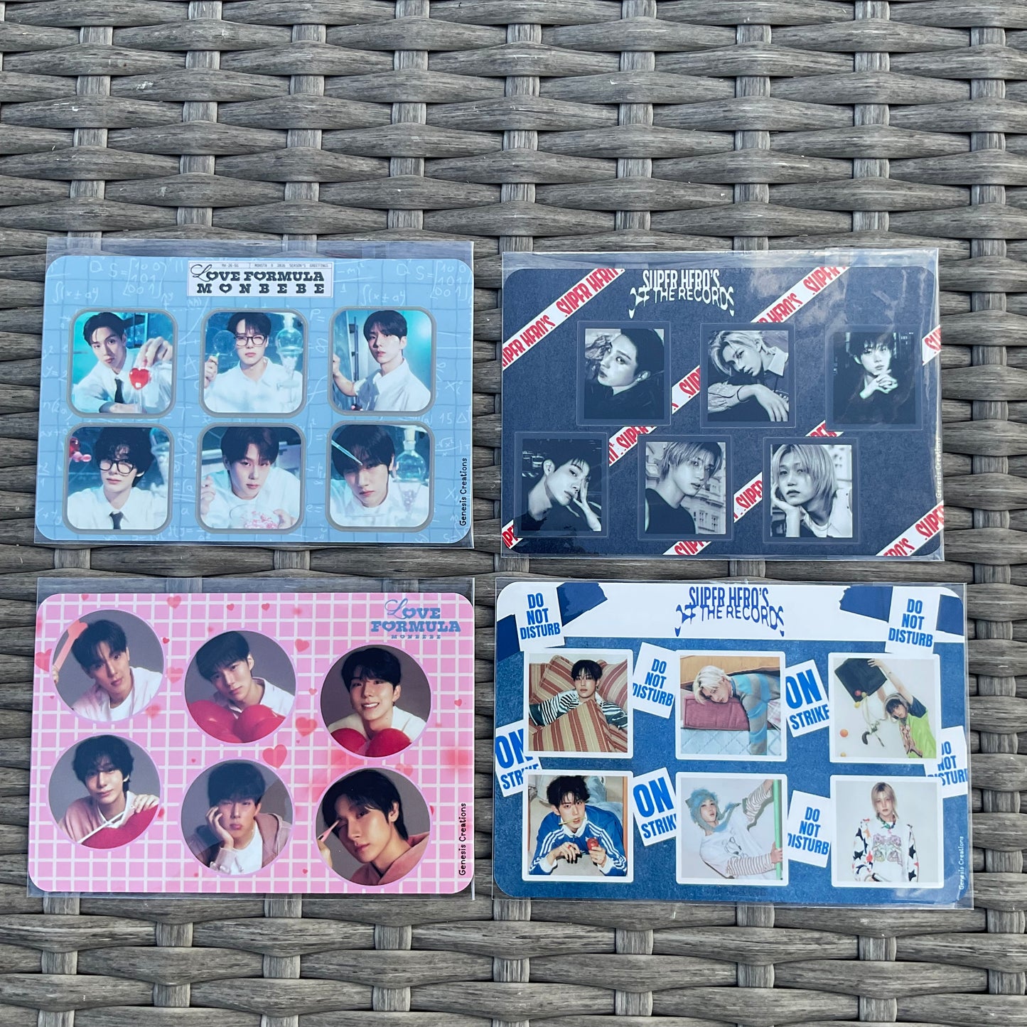 kpop Season's Greetings sticker sheets