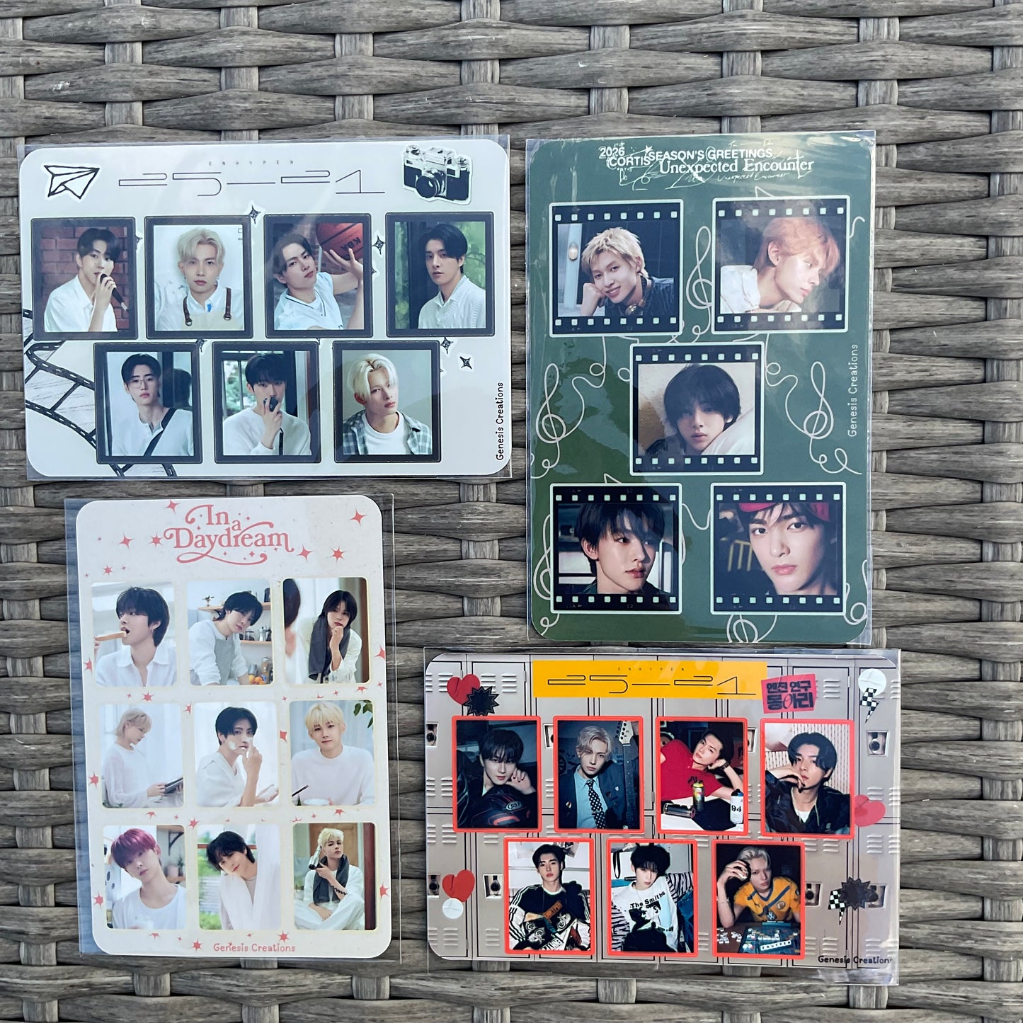 kpop Season's Greetings sticker sheets