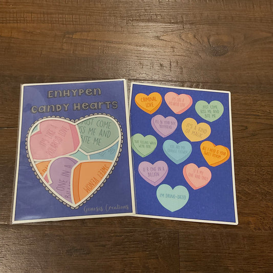 Enhypen Candy Hearts Sticker set