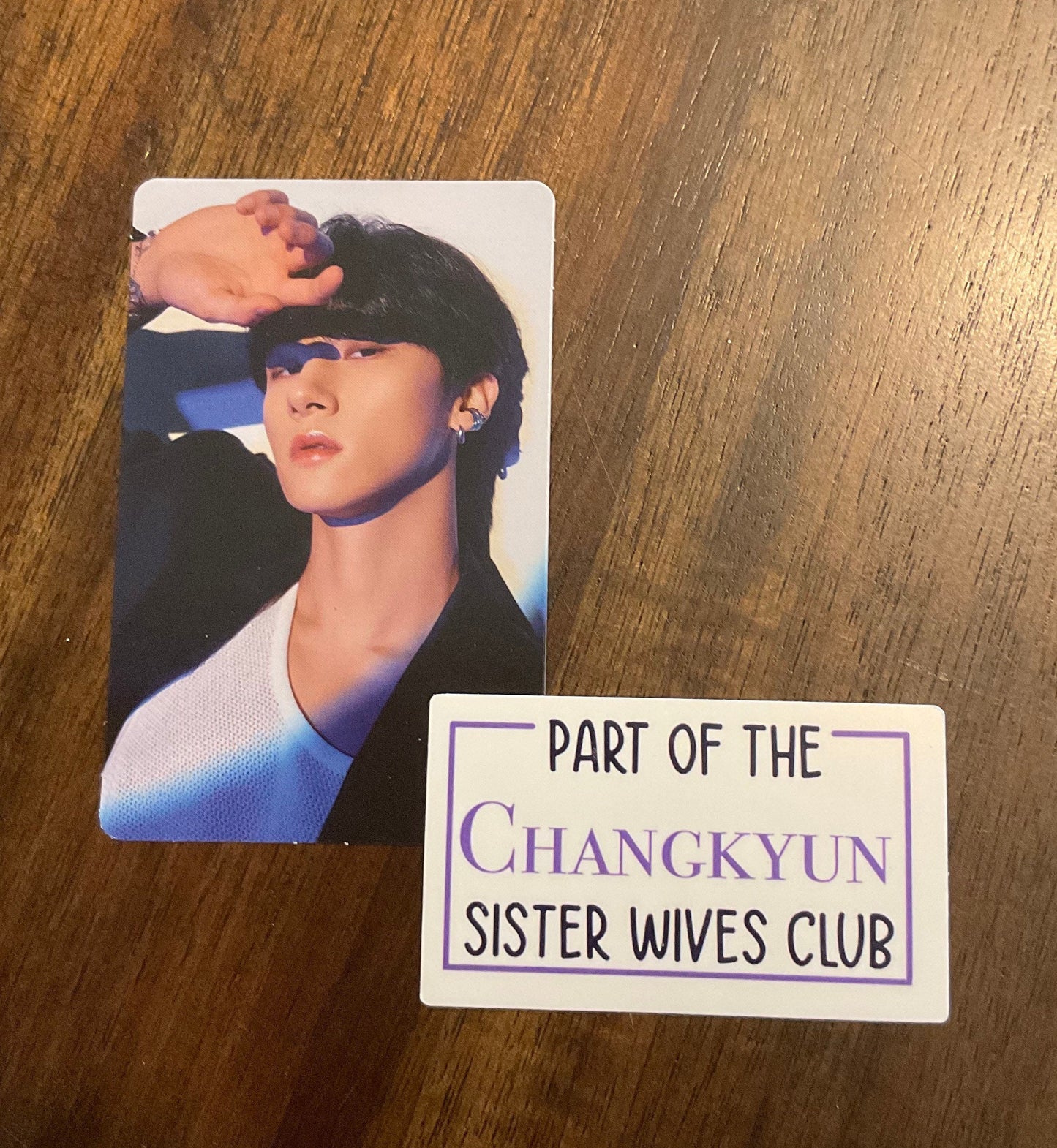 Monsta X member “Sister Wives Club” sticker