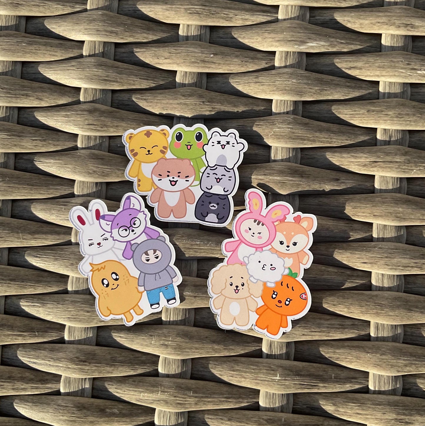 kpop character magnets and mini magnet pack