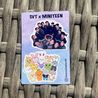 Seventeen x MINITEEN mini sticker sheets