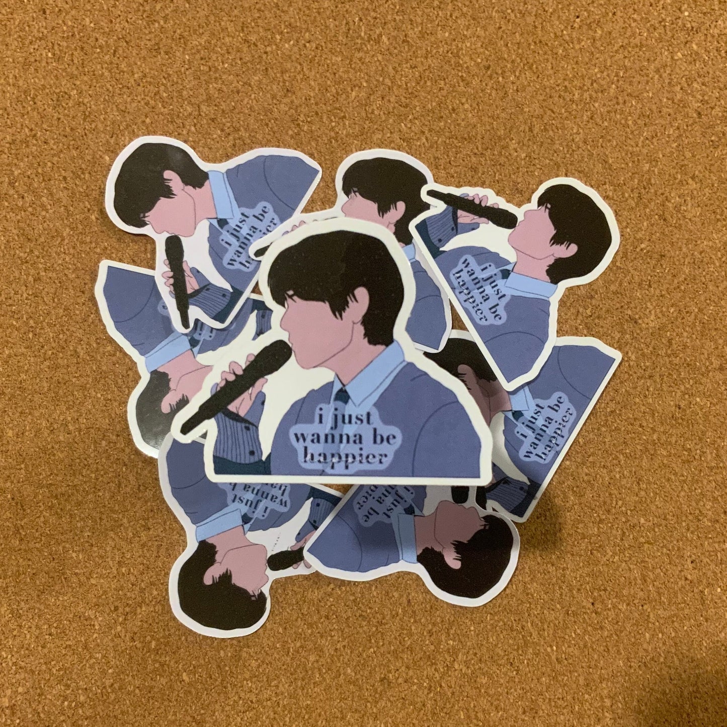 BTS Members stickers inspired by songs with lyrics
