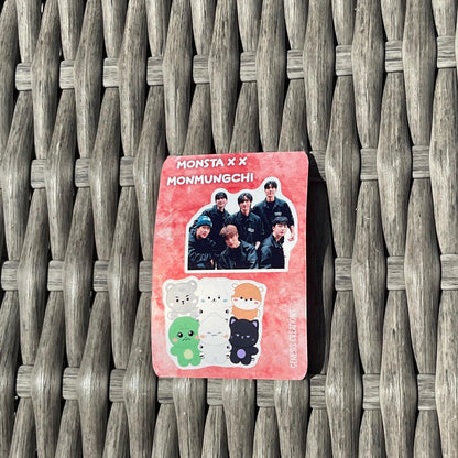 Monsta X x MONMUNGCHI X mini sticker sheets