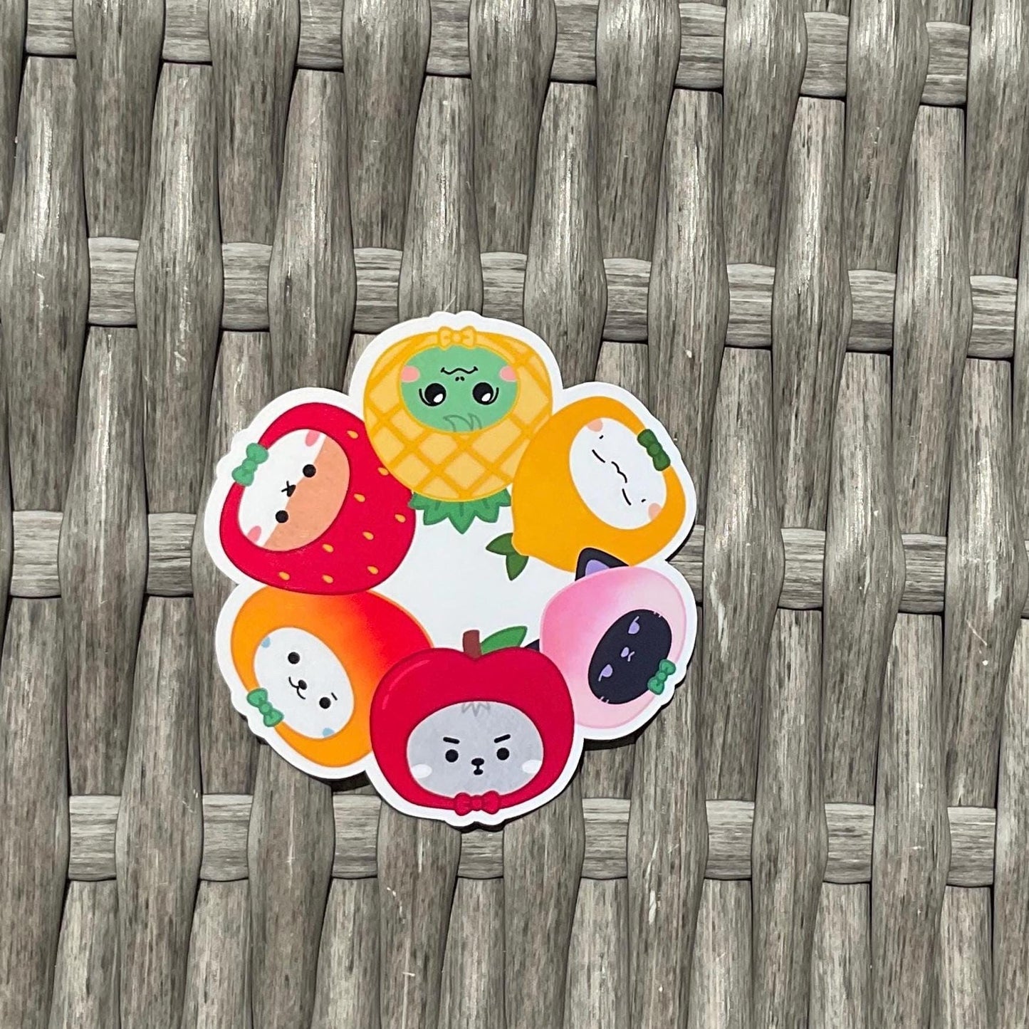 Monsta X | MONMUNGCHI Fruity Friends stickers and sticker sheet