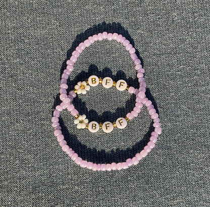 BFF Matching Beaded Bracelet Set