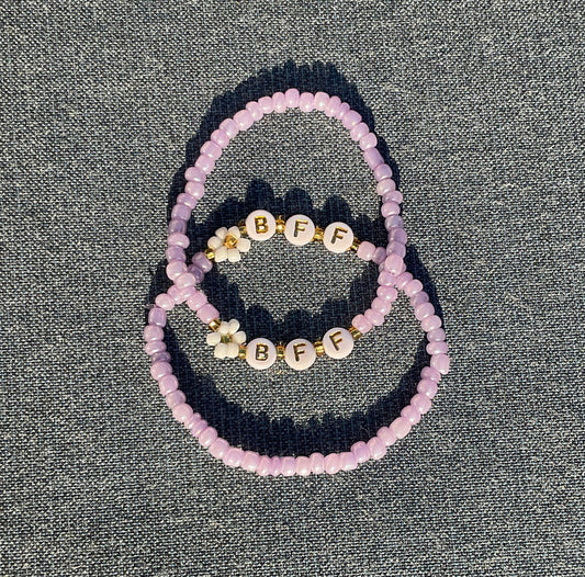 BFF Matching Beaded Bracelet Set