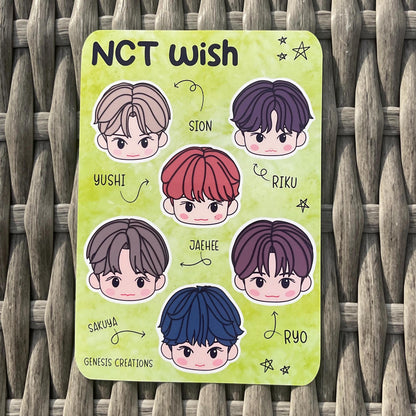 NCT Zone character sticker sheets