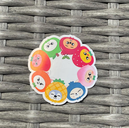 Stray Kids | SKZOO Fruity Friends stickers and sticker sheet