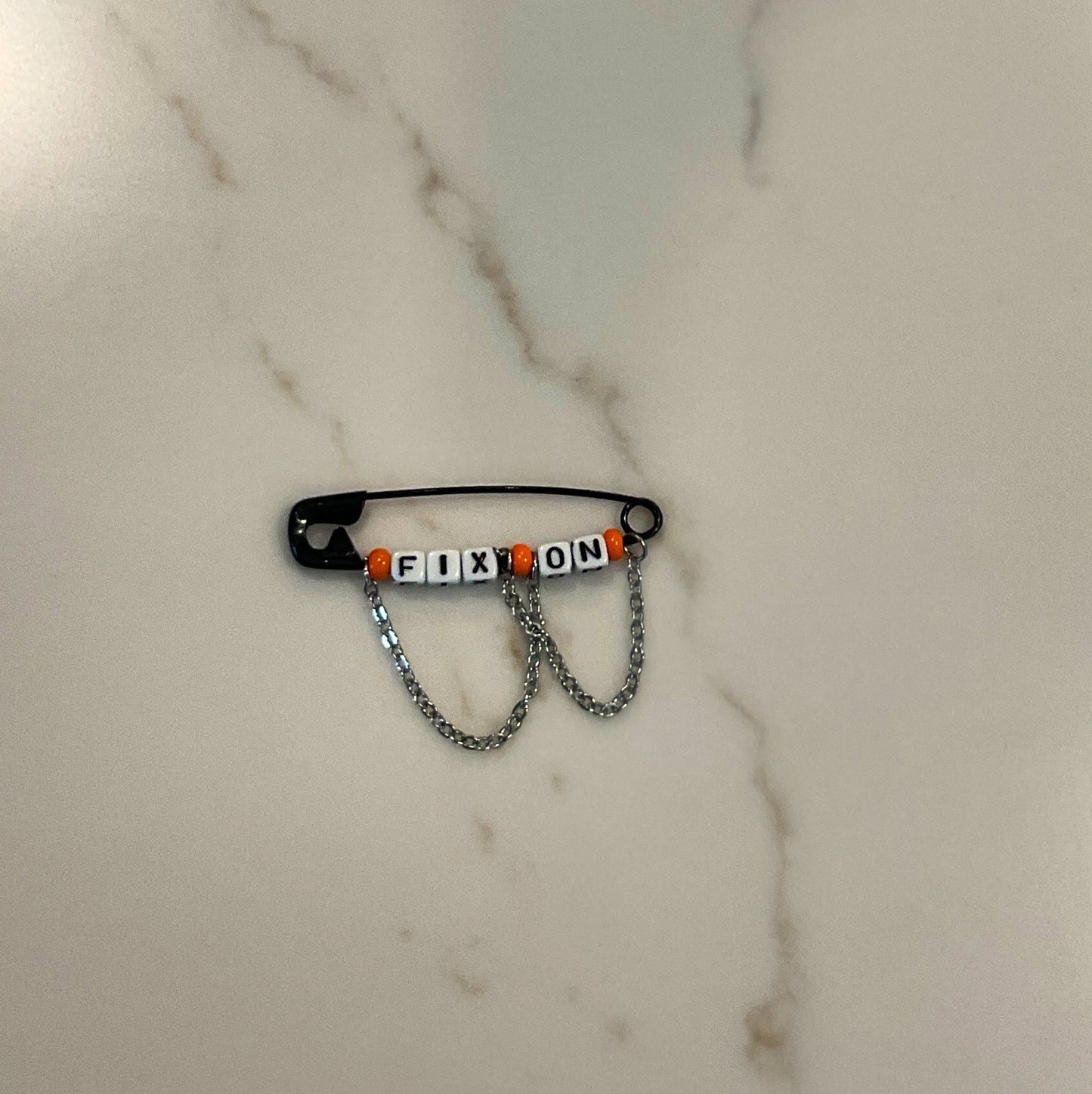 Ateez Inspired Safety Pins with Chains