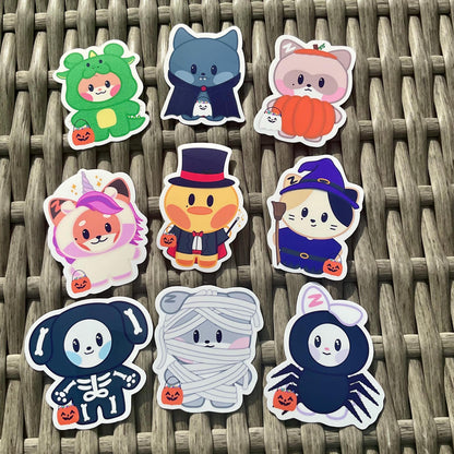 Zeroni Spooky Friends stickers and sticker sheet