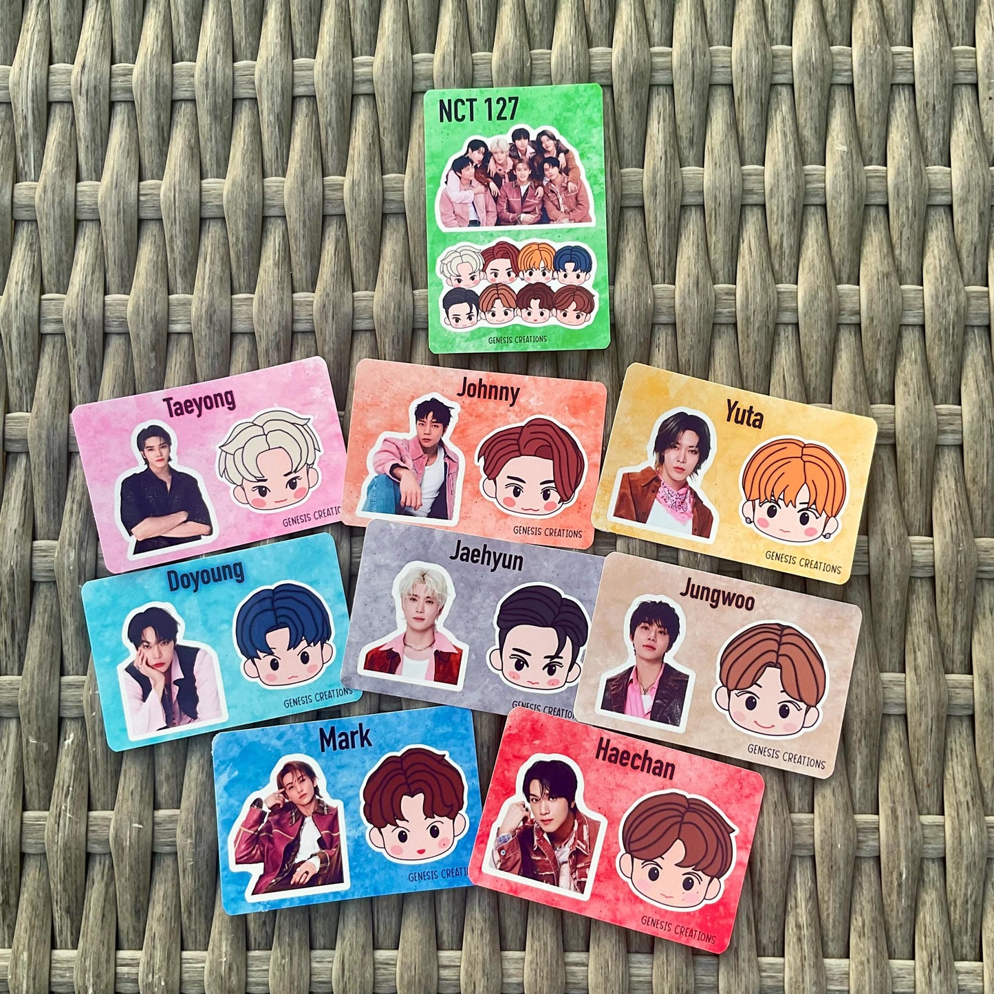 NCT 127 x NCT Zone mini sticker sheets