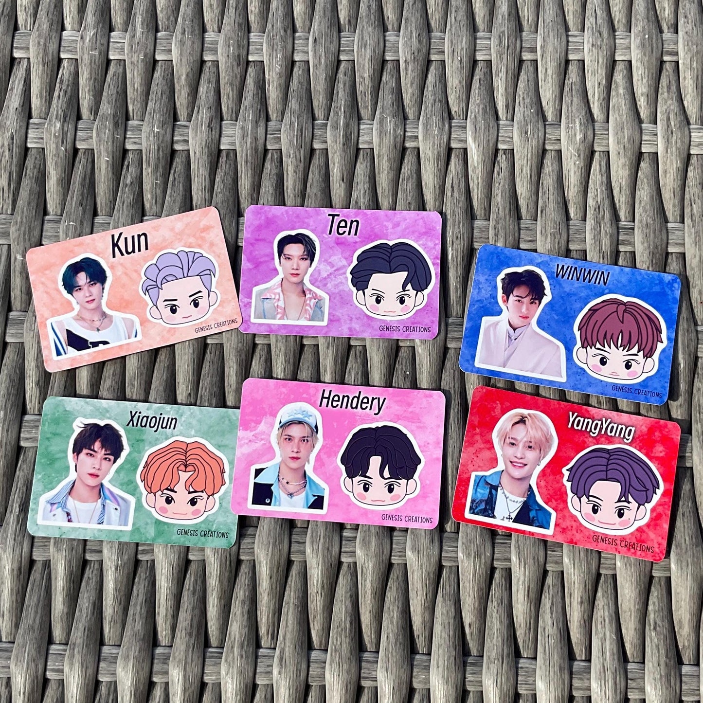 WayV x NCT Zone mini sticker sheets