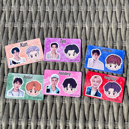 WayV x NCT Zone mini sticker sheets