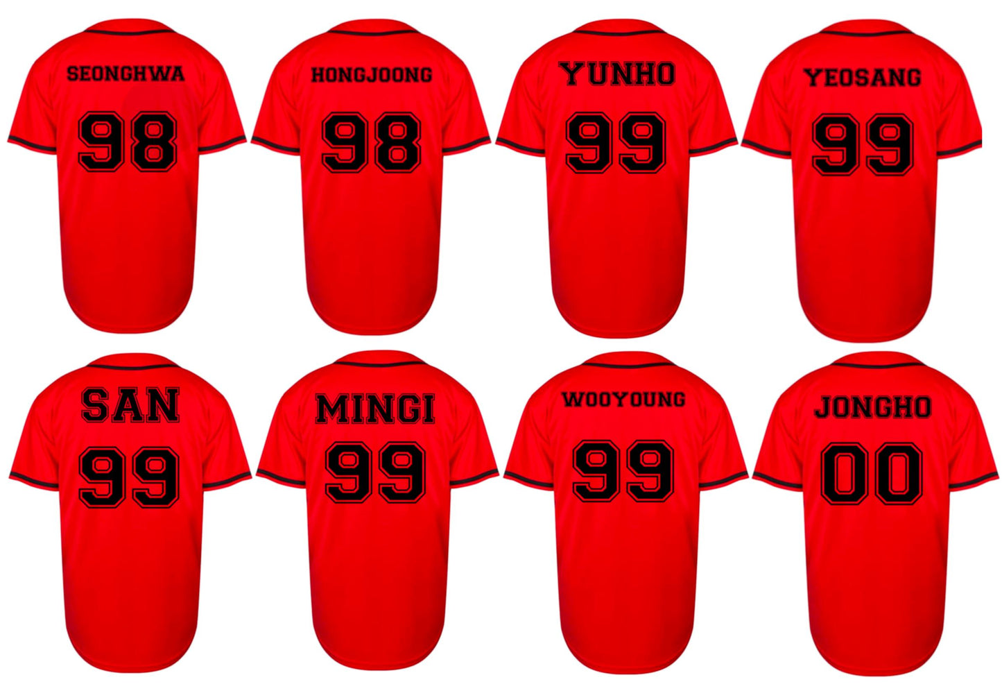 Ateez Baseball Jersey
