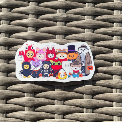 MINITEEN Spooky Friends stickers and sticker sheet