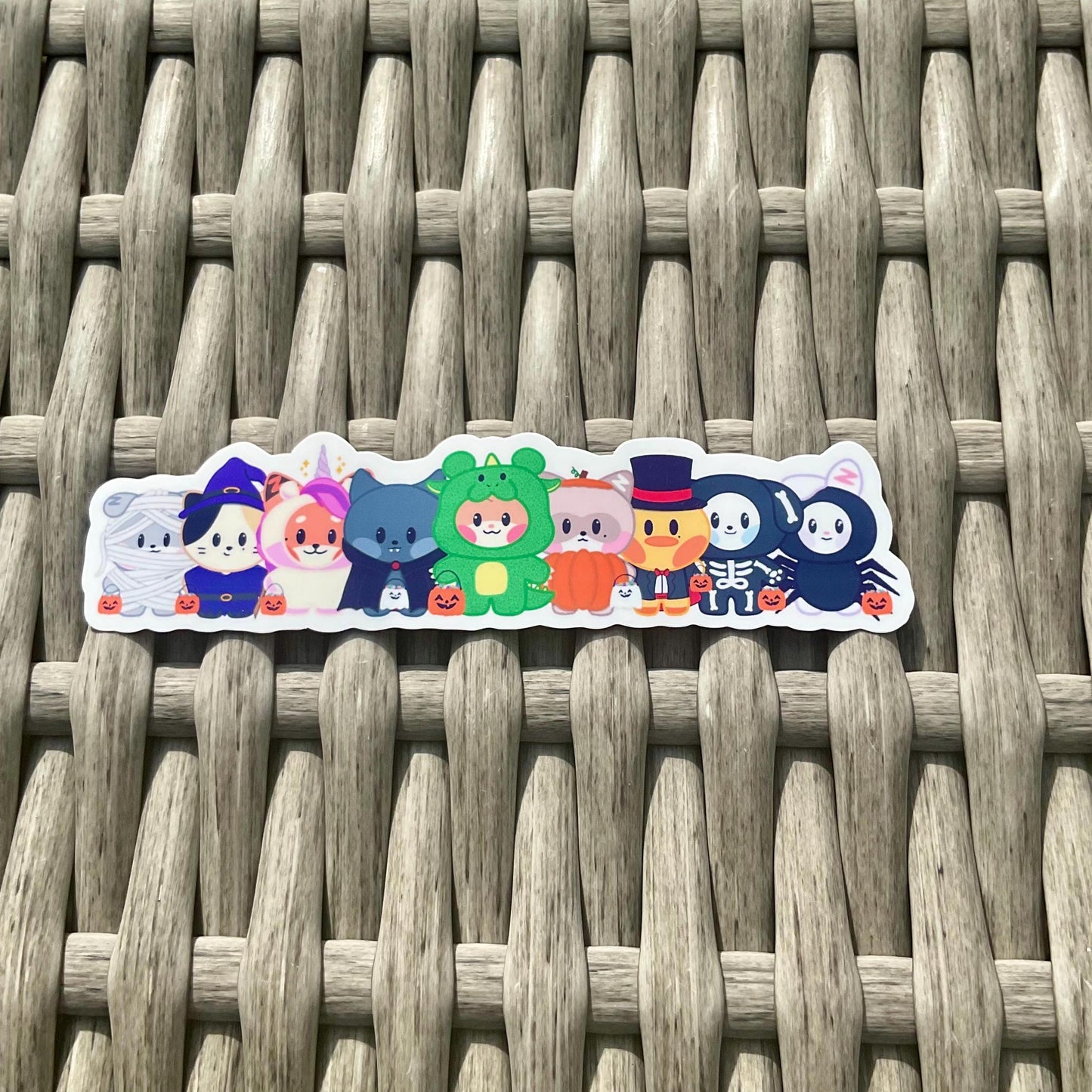 Zeroni Spooky Friends stickers and sticker sheet