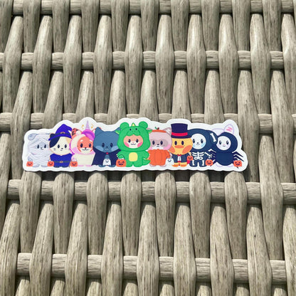 Zeroni Spooky Friends stickers and sticker sheet