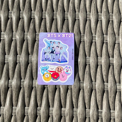BTS x BT21 mini sticker sheets