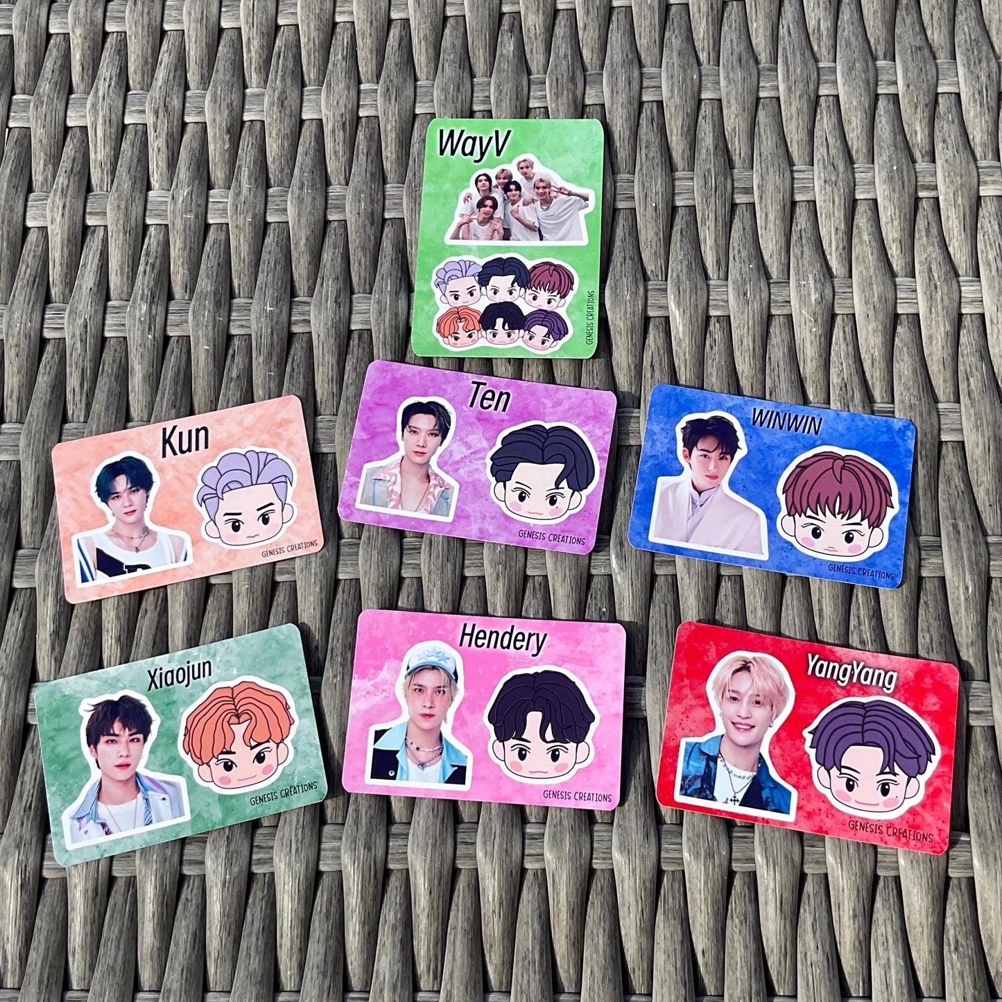WayV x NCT Zone mini sticker sheets