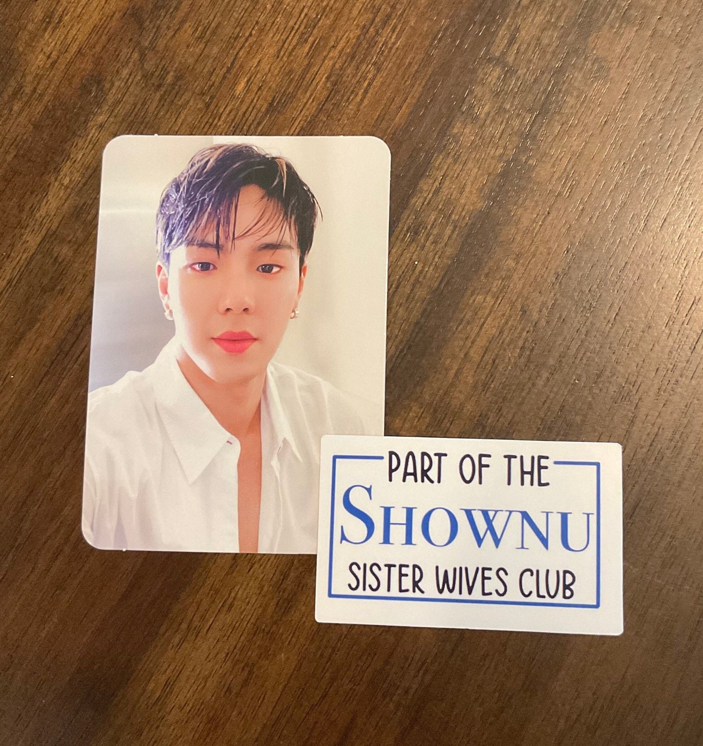 Monsta X member “Sister Wives Club” sticker