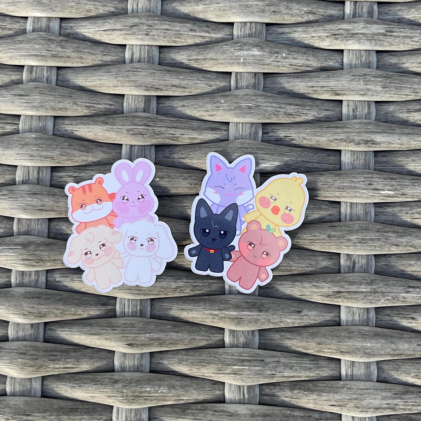 kpop character magnets and mini magnet pack