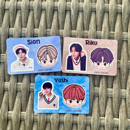 NCT Wish x NCT Zone mini sticker sheets