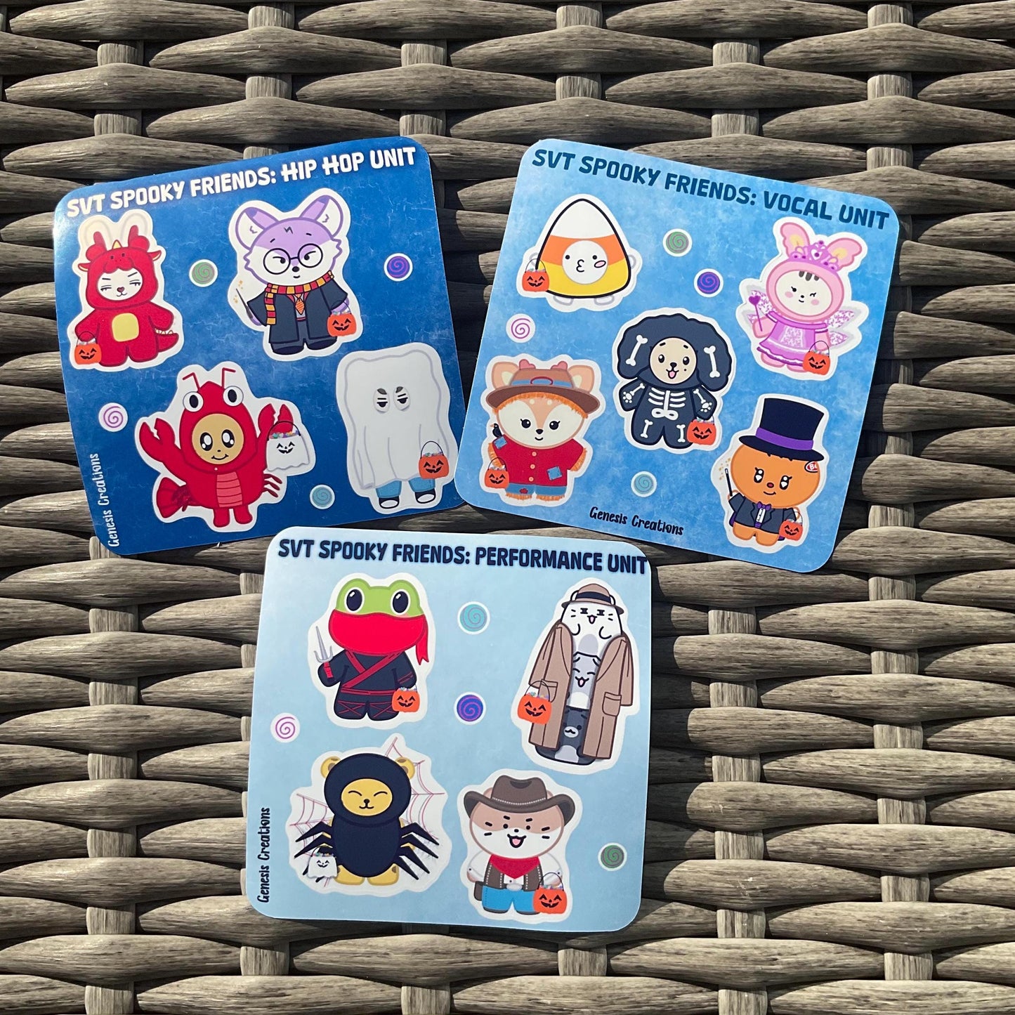 MINITEEN Spooky Friends stickers and sticker sheet