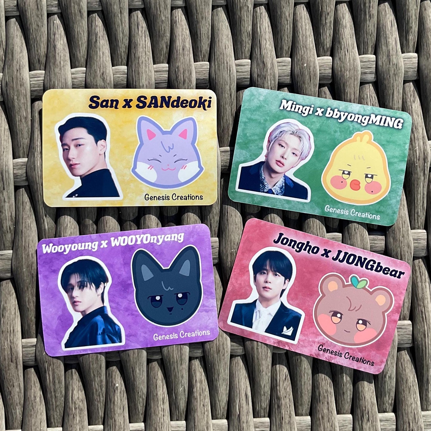 Ateez x ANITEEZ mini sticker sheets