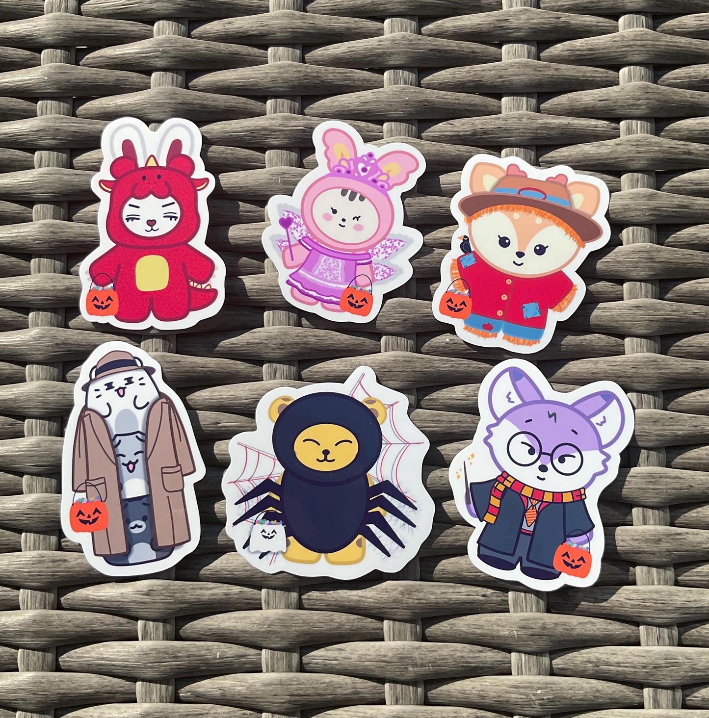 MINITEEN Spooky Friends stickers and sticker sheet