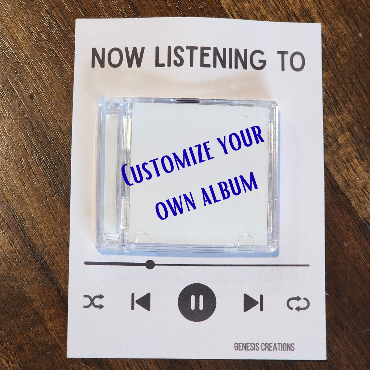 Mini CD album keychains with NFC tag